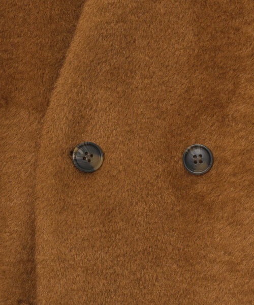 CASPER JOHN(キャスパージョン)の「Shaggy double jacket/シャギーダブルジャケット(ノーカラージャケット・メンズ・ベージュ/ブラウン・SMALL/MEDIUM/LARGE)」の21枚目の写真