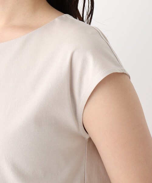 index（インデックス）の「◆コットンシルケットフロントフェイクパールカットソー【WEB限定サイズ】（Tシャツ/カットソー・レディース・ライトグレー/ネイビー/ブルー/ホワイト系/ダークベージュ・40/38/36/42）」の11枚目の写真