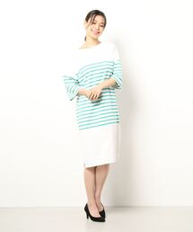 Lugnoncure | パネルボーダー風切替ワンピース(ワンピース)