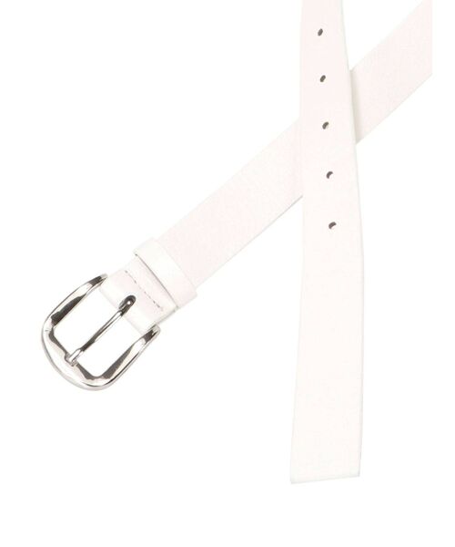 EMODA（エモダ）の「スクエアバックルベルト（ベルト・レディース・ホワイト/ブラック・FREE）」の4枚目の写真