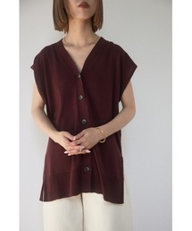 BLACK BY MOUSSY | cotton washable vest（コットンウォッシャブルベスト）(ベスト)