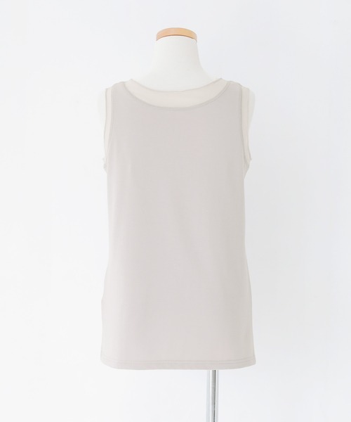 osharewalker（オシャレウォーカー）の「『シアーメッシュ切替タンクトップ』（タンクトップ・レディース・ライトグレー/ブラック/ブルー・1/2）」の11枚目の写真