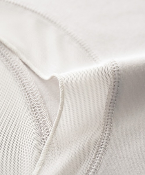 osharewalker（オシャレウォーカー）の「『シアーメッシュ切替タンクトップ』（タンクトップ・レディース・ライトグレー/ブラック/ブルー・1/2）」の14枚目の写真