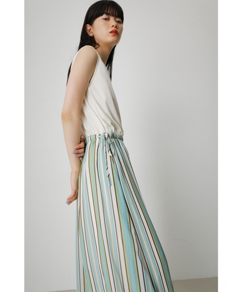 2WAY STRIPE COMBI ONEPIECE/2WAYストライプコンビワンピース