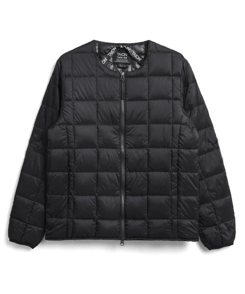 TAION(タイオン)の「CREW NECK W-ZIP DOWN JKT(ダウンジャケット/コート・メンズ・ブラック・S/M/L/XL)」の1枚目の写真