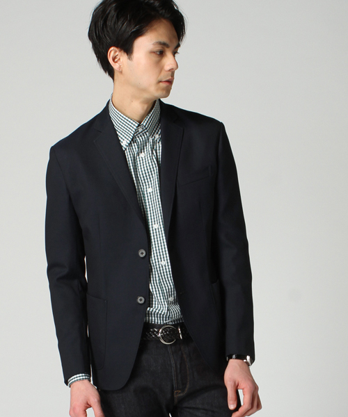 EDIFICE（エディフィス）の「◇メランジジョーゼット2Bジャケット（テーラードジャケット・メンズ・グレー/グリーン/ネイビー・44/46/48）」の3枚目の写真