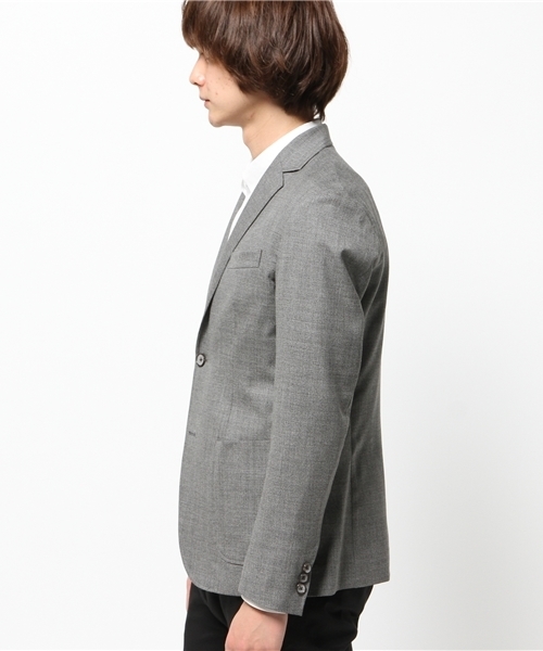 EDIFICE（エディフィス）の「◇メランジジョーゼット2Bジャケット（テーラードジャケット・メンズ・グレー/グリーン/ネイビー・44/46/48）」の5枚目の写真