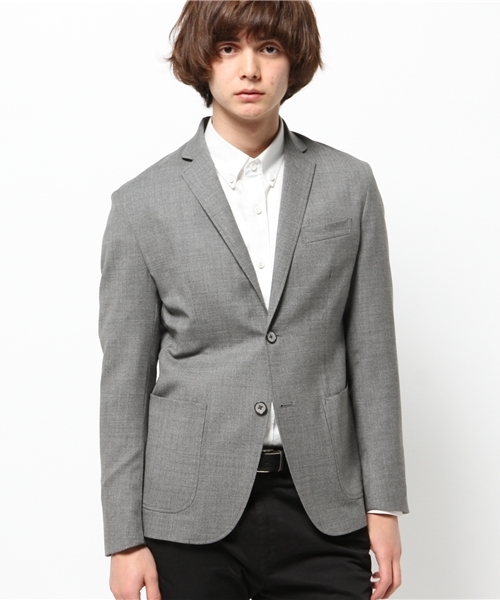 EDIFICE（エディフィス）の「◇メランジジョーゼット2Bジャケット（テーラードジャケット・メンズ・グレー/グリーン/ネイビー・44/46/48）」の20枚目の写真