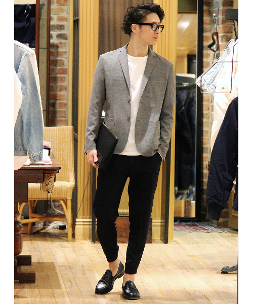 EDIFICE（エディフィス）の「◇メランジジョーゼット2Bジャケット（テーラードジャケット・メンズ・グレー/グリーン/ネイビー・44/46/48）」の19枚目の写真