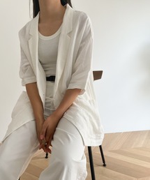 CANAL JEAN | RED CHOP WORKS(レッドチョップワークス) リネンハーフスリーブジャケット(シャツ/ブラウス)