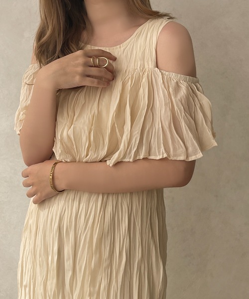 apres jour clair(アプレジュールクレア)の「【apres jour clair】ワッシャークリンクル2WAYワンピース【ZOZOTOWN限定アイテム】(ワンピース・レディース・ブラック/グリーン/アイボリー・X-LARGE/フリー)」の22枚目の写真