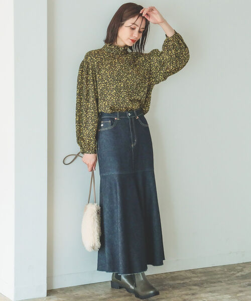 B:MING by BEAMS(ビーミングバイビームス)の「B:MING by BEAMS / フラワープリント ブラウス 22AW(シャツ/ブラウス・レディース・ブラック系/ブラウン系・SMALL/MEDIUM)」の10枚目の写真