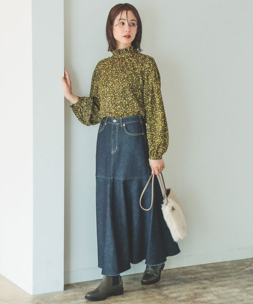 B:MING by BEAMS(ビーミングバイビームス)の「B:MING by BEAMS / フラワープリント ブラウス 22AW(シャツ/ブラウス・レディース・ブラック系/ブラウン系・SMALL/MEDIUM)」の20枚目の写真
