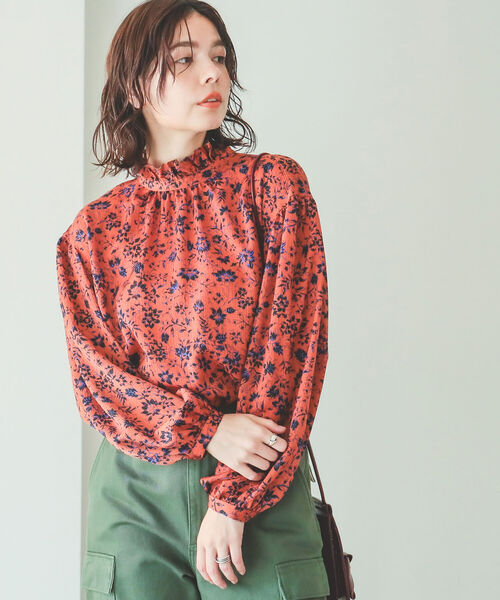 B:MING by BEAMS(ビーミングバイビームス)の「B:MING by BEAMS / フラワープリント ブラウス 22AW(シャツ/ブラウス・レディース・ブラック系/ブラウン系・SMALL/MEDIUM)」の18枚目の写真