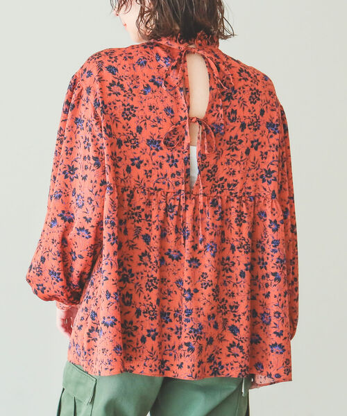 B:MING by BEAMS(ビーミングバイビームス)の「B:MING by BEAMS / フラワープリント ブラウス 22AW(シャツ/ブラウス・レディース・ブラック系/ブラウン系・SMALL/MEDIUM)」の8枚目の写真