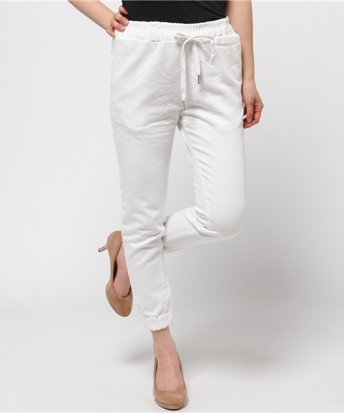 ROSE BUD（ローズバッド）の「(B.B) R50136-312IM（その他パンツ・レディース・オフホワイト/インディゴブルー・ONE SIZE）」の2枚目の写真