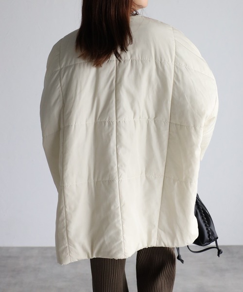 sakishimatokyo（サキシマトーキョー）の「【マフラー付き】エコダウン/ダウンジャケット/パディングコート（ダウンジャケット/コート・レディース・ホワイト/ブラック/グレー/アイボリー/ベージュ・FREE）」の9枚目の写真