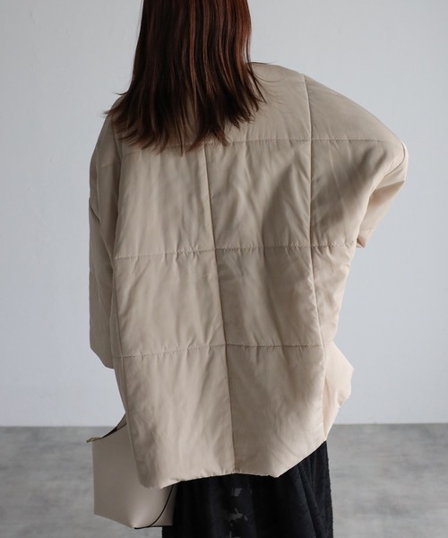 sakishimatokyo（サキシマトーキョー）の「【マフラー付き】エコダウン/ダウンジャケット/パディングコート（ダウンジャケット/コート・レディース・ホワイト/ブラック/グレー/アイボリー/ベージュ・FREE）」の21枚目の写真