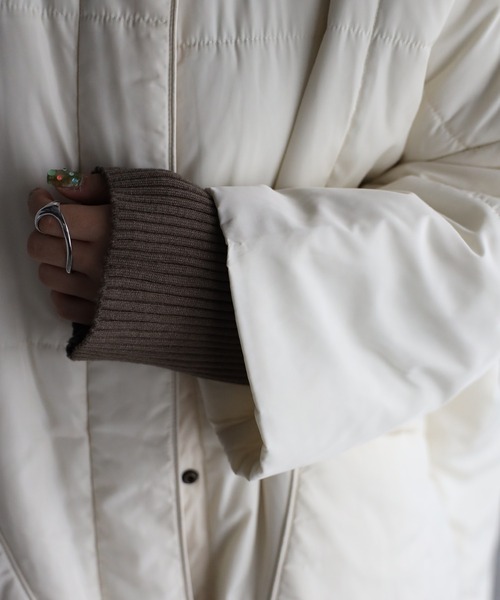 sakishimatokyo（サキシマトーキョー）の「【マフラー付き】エコダウン/ダウンジャケット/パディングコート（ダウンジャケット/コート・レディース・ホワイト/ブラック/グレー/アイボリー/ベージュ・FREE）」の14枚目の写真