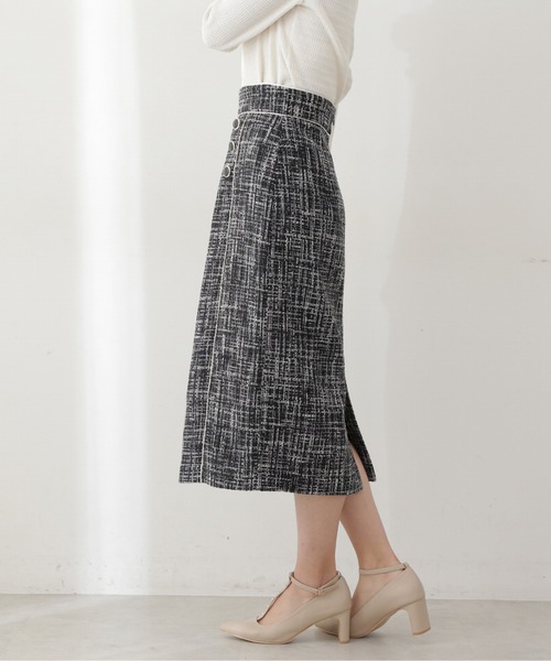 PROPORTION BODY DRESSING（プロポーションボディドレッシング）の「ツイードタイトスカート / 1212220803（スカート・レディース・ネイビー/ホワイト系その他・SMALL/MEDIUM/X-SMALL）」の8枚目の写真