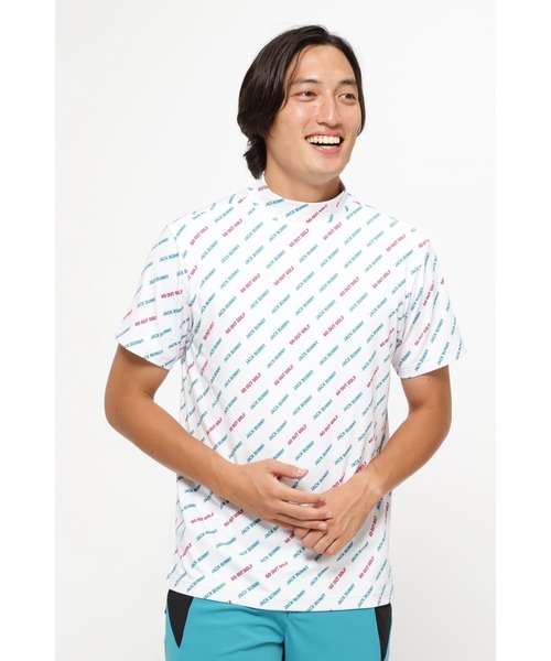 【Jack Bunny!!】フルダルベア天竺 半袖モックネックカットソー