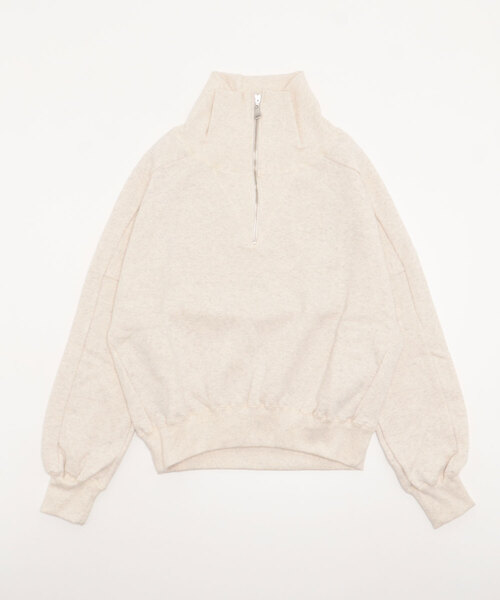 RUMCHE(ラムシェ)の「RUMCHE Zip Sweat Tops(スウェット・レディース・ライトグレー・FREE)」の7枚目の写真