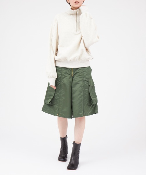RUMCHE(ラムシェ)の「RUMCHE Zip Sweat Tops(スウェット・レディース・ライトグレー・FREE)」の6枚目の写真