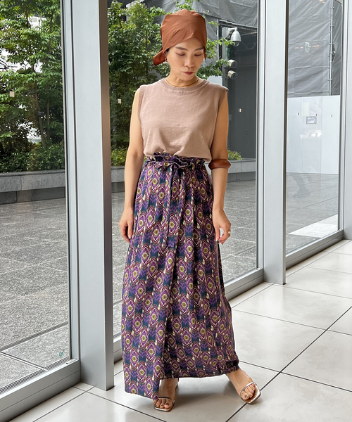 IENA LA BOUCLE DEVEAUX ペイントフラワーティアードスカート IENA LA BOUCLE（イエナラブークル）の「IENA LA BOUCLE DEVEAUX