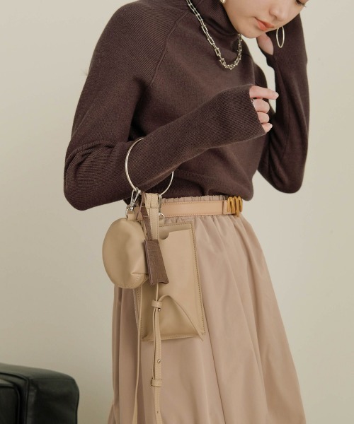 Bab（バブ）の「リングハンドルマルチショルダーバッグ（ショルダーバッグ・レディース・ブラック/ベージュ/パープル/ブラウン/アイボリー・ONESIZE）」の13枚目の写真