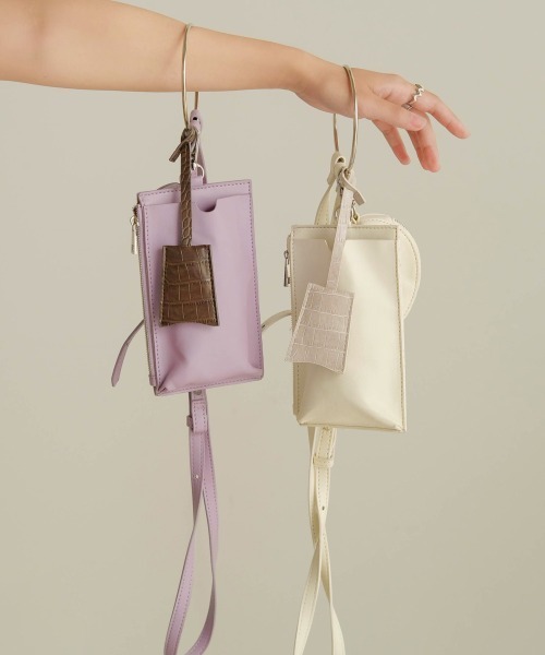 Bab（バブ）の「リングハンドルマルチショルダーバッグ（ショルダーバッグ・レディース・ブラック/ベージュ/パープル/ブラウン/アイボリー・ONESIZE）」の17枚目の写真