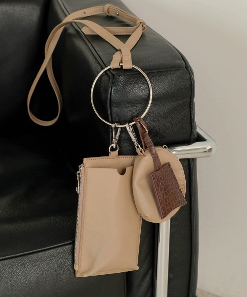 Bab（バブ）の「リングハンドルマルチショルダーバッグ（ショルダーバッグ・レディース・ブラック/ベージュ/パープル/ブラウン/アイボリー・ONESIZE）」の7枚目の写真