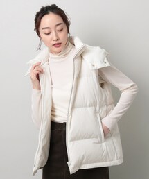 UNTITLED | ◆【フード取り外し可能】襟元2WAYダウンベスト＜洗える＞(ダウンベスト)