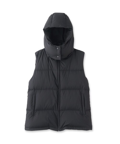 UNTITLED（アンタイトル）の「◆【フード取り外し可能】襟元2WAYダウンベスト＜洗える＞（ダウンベスト・レディース・ブラック/オフホワイト・44/48/00/02/04）」の3枚目の写真