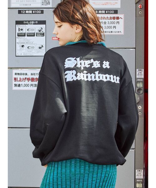 jouetie（ジュエティ）の「バックサテンロゴプルオーバー（スウェット・レディース・レッド/ブラック/オフホワイト・MEDIUM）」の6枚目の写真