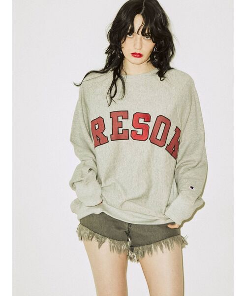 jouetie(ジュエティ)の「【Champion別注】BIGプルオーバー(スウェット・レディース・ブラック/パープル/グレー・MEDIUM)」の10枚目の写真