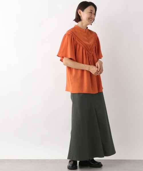 LEPSIM（レプシィム）の「チノマーメイドスカート　345720（スカート・レディース・ベージュ/グレー/カーキ・MEDIUM/LARGE）」の12枚目の写真