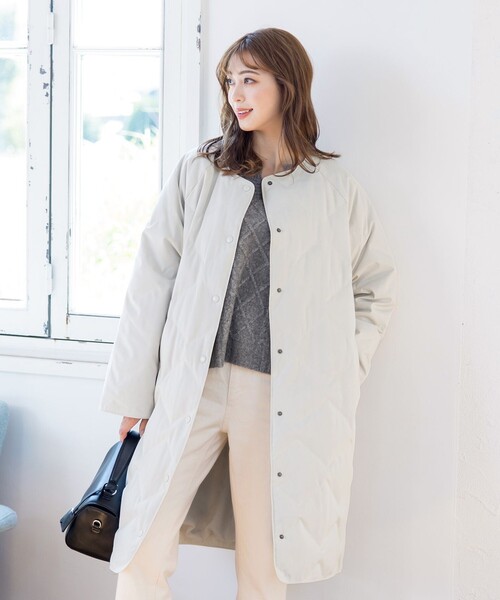 Tiaclasse（ティアクラッセ）の「【洗える】アラン柄キーネックニットトップス（ニット/セーター・レディース・ミント/ベージュ/ラベンダー/チャコールグレー・XL）」の15枚目の写真
