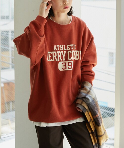 FREAK'S STORE（フリークスストア）の「【WEB限定】Gerry Cosby×FREAK'S STORE/ジェリー・コスビー　Cosby別注カレッジロゴスウェット（スウェット・レディース・ライトグレー/ブラック/パープル/レッド・ﾌﾘ-）」の5枚目の写真