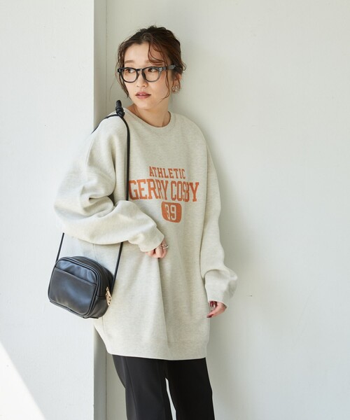 FREAK'S STORE（フリークスストア）の「【WEB限定】Gerry Cosby×FREAK'S STORE/ジェリー・コスビー　Cosby別注カレッジロゴスウェット（スウェット・レディース・ライトグレー/ブラック/パープル/レッド・ﾌﾘ-）」の6枚目の写真