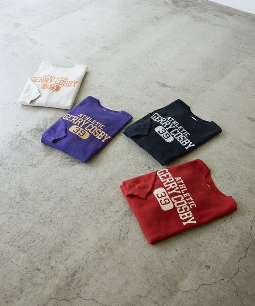 FREAK'S STORE（フリークスストア）の「【WEB限定】Gerry Cosby×FREAK'S STORE/ジェリー・コスビー　Cosby別注カレッジロゴスウェット（スウェット・レディース・ライトグレー/ブラック/パープル/レッド・ﾌﾘ-）」の17枚目の写真