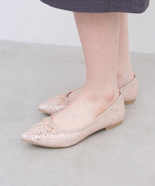 Launa lea ballet(ラウナレア バレエ)の「【新色追加】ポインテッドトゥバレエシューズ(B4601A)(バレエシューズ・レディース・グレイッシュベージュ/ブラック/ライラック/シルバー/オフホワイト/ピンクベージュ/ライトブルー・23.0cm/24.5cm/24.0cm/23.5cm/22.5cm/22.0cm/25.0cm/25.5cm/26.0cm/21.5cm)」の6枚目の写真