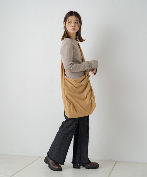 Kastane（カスタネ）の「襟付きネップチビカーデ・アームウォーマーSET（カーディガン/ボレロ・レディース・ピンクベージュ/ライトグレー/ブルー・FREE）」の22枚目の写真