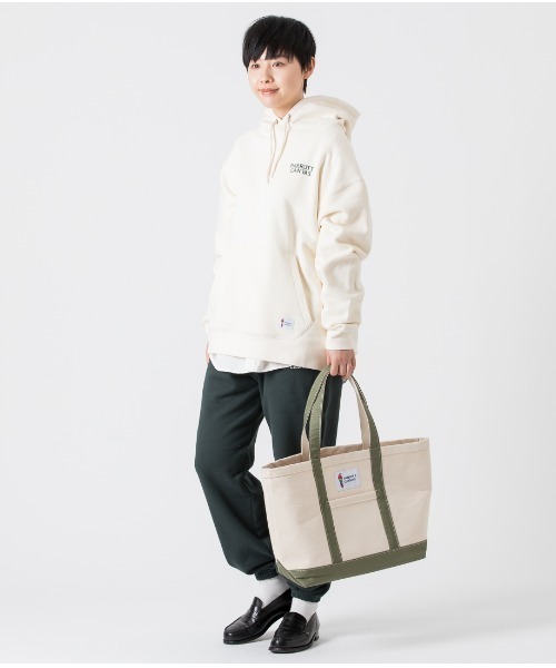 PARROTT CANVAS(パロットキャンバス)の「PARROTT CANVAS/パロットキャンバス カレッジロゴスウェットパンツ(その他パンツ・レディース・グリーン/ネイビー/キナリ・M/S/L)」の7枚目の写真