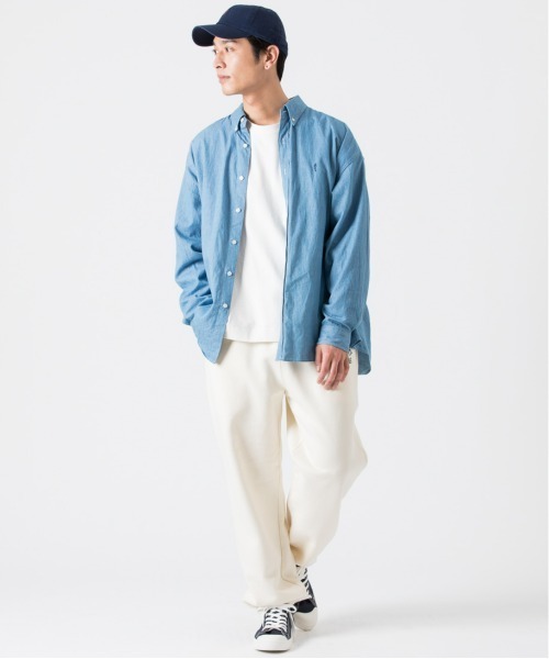 PARROTT CANVAS(パロットキャンバス)の「PARROTT CANVAS/パロットキャンバス カレッジロゴスウェットパンツ(その他パンツ・レディース・グリーン/ネイビー/キナリ・M/S/L)」の10枚目の写真