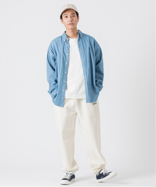 PARROTT CANVAS(パロットキャンバス)の「PARROTT CANVAS/パロットキャンバス カレッジロゴスウェットパンツ(その他パンツ・レディース・グリーン/ネイビー/キナリ・M/S/L)」の11枚目の写真
