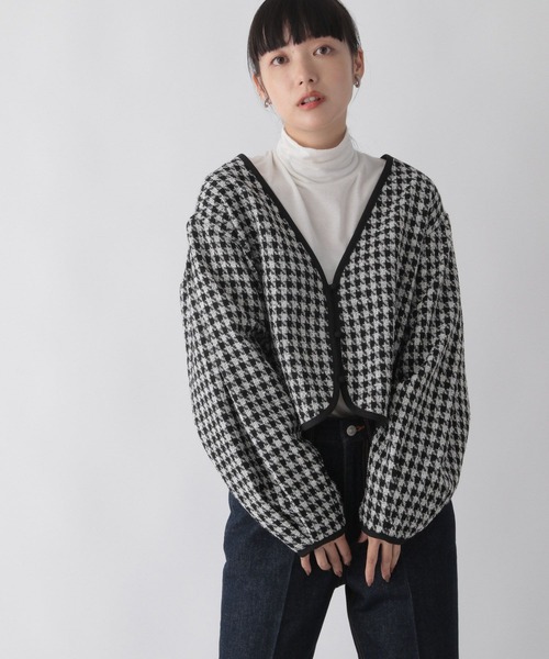 LOWRYS FARM（ローリーズファーム）の「アソートゴブランカーディガン　150789（カーディガン/ボレロ・レディース・ブラック/ブラウン/アイボリー/その他・FREE）」の15枚目の写真