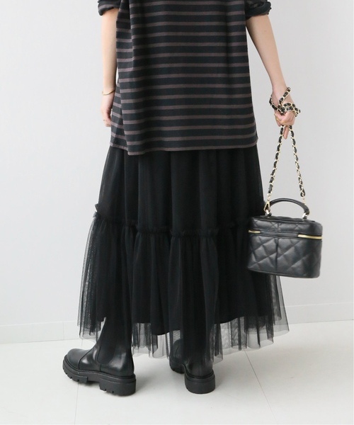 JOURNAL STANDARD relume(ジャーナルスタンダード レリューム)の「■《追加2》ウォッシャブルチュールイージースカート(スカート・レディース・ブラック・FREE)」の12枚目の写真