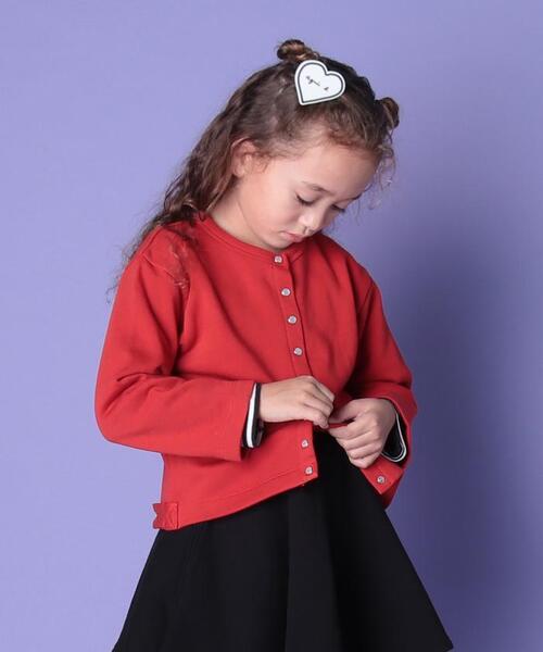 agnes b.(アニエスベー)の「【Outlet】M001 E CARDIGAN キッズ カーディガンプレッション(カーディガン/ボレロ・キッズ・オレンジ・4YEAR/6YEAR/8YEAR/10YEAR/12YEAR)」の4枚目の写真