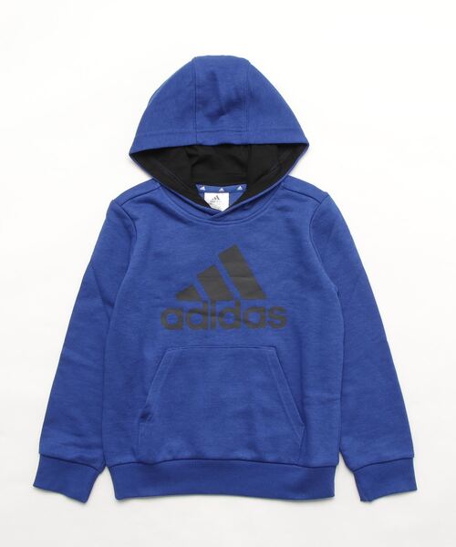 adidas（アディダス）の「アディダス adidas エッセンシャルズ パーカー（パーカー・キッズ・グレー/ブルー/ブラック・140cm/130cm/120cm/160cm/150cm）」の3枚目の写真