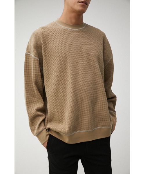 OVER SILHOUETTE WAFFLE TOPS/オーバーシルエットワッフルトップス（T